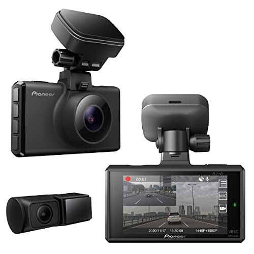 Pioneer VREC-DH300D 2-Channel Dual Recording 1440p WQHD (Wide Quad HD) Dash Camera System with 3” LCD Screen Pioneer VREC-DH300D 2-Channel Dual Recording 1440p WQHD (Wide Quad HD) Dash Camera System with 3” LCD Screen